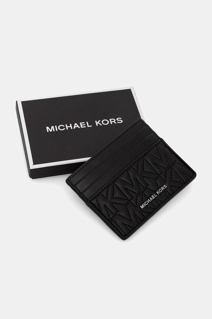 Doplňky Kožené pouzdro na karty Michael Kors 39R6SHDD2L černá