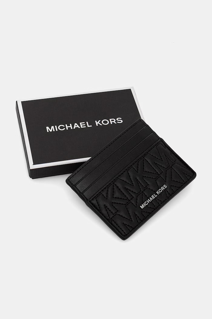 Doplňky Kožené pouzdro na karty Michael Kors 39R6SHDD2L černá