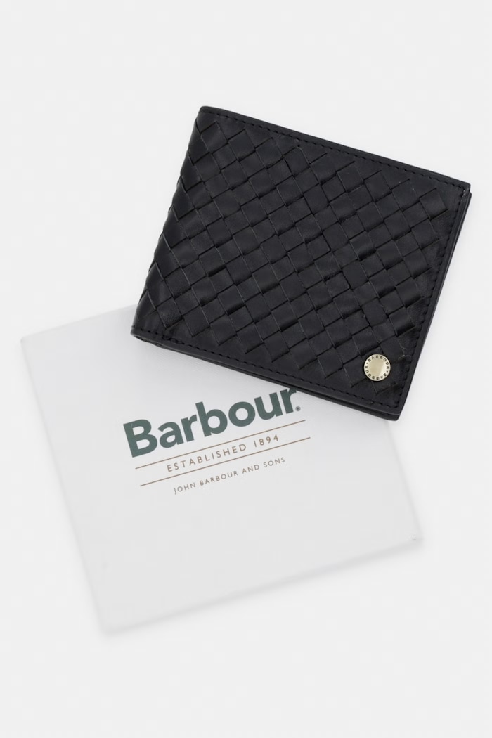 Barbour peňaženka pánska kožená Farne MLG0079 čierna
