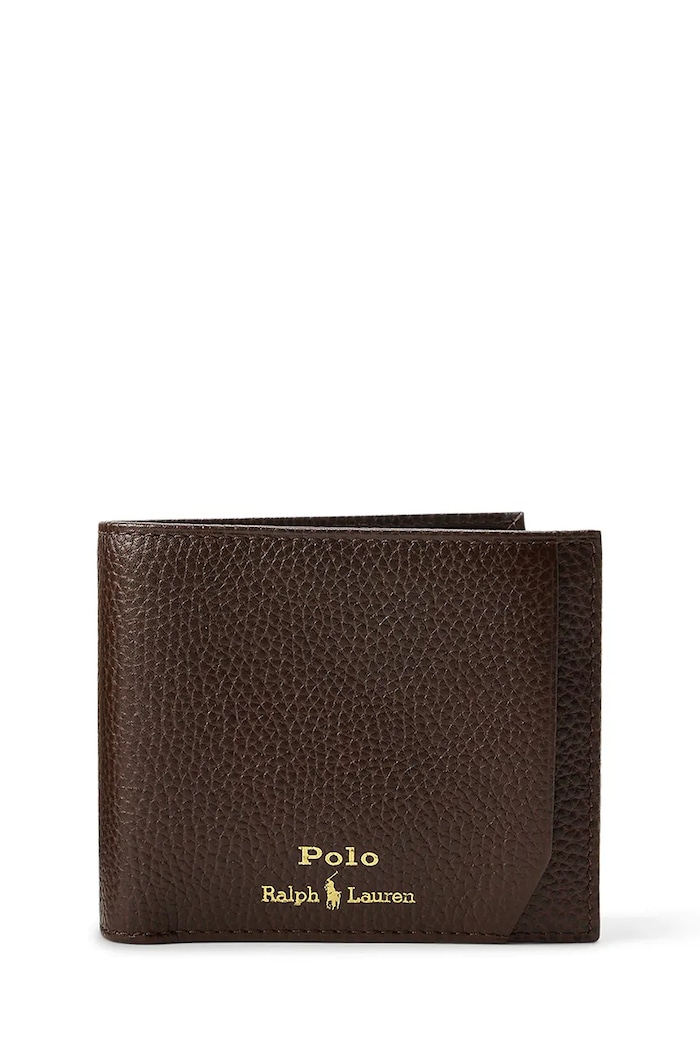 Kožni novčanik i privjesak Polo Ralph Lauren 405974635 smeđa SS26