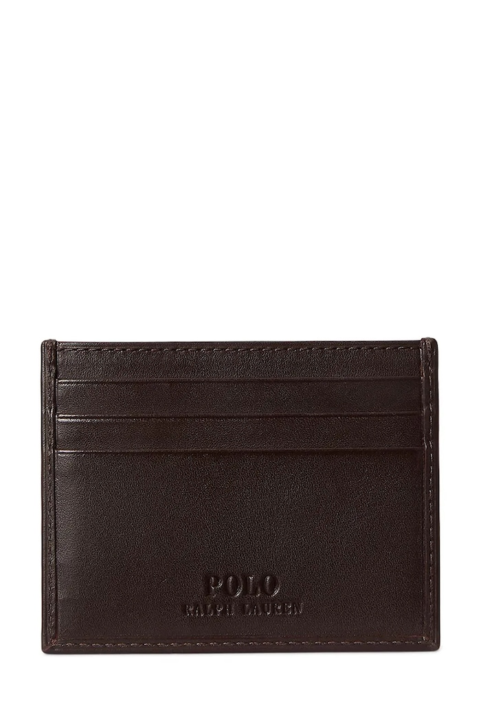 Usnjena denarnica Polo Ralph Lauren 405P08102 rjava SS26