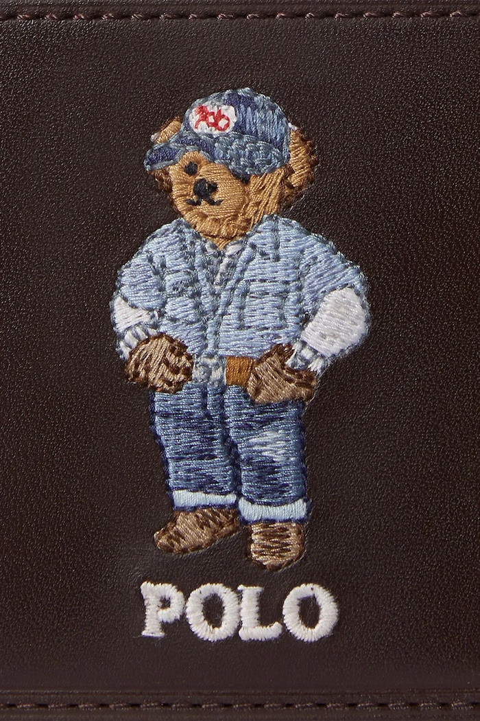 Dodatki Usnjena denarnica Polo Ralph Lauren 405P08102 rjava