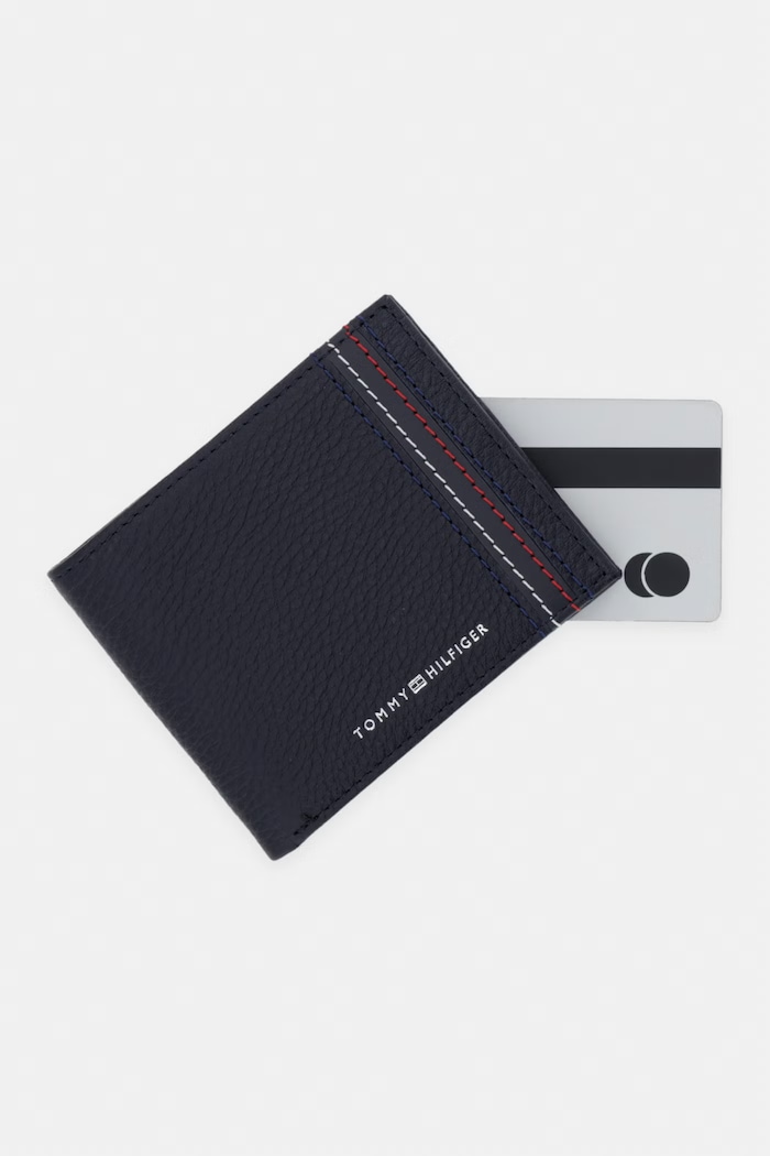 Tommy Hilfiger portofel pentru bărbați, din piele bleumarin AM0AM14232