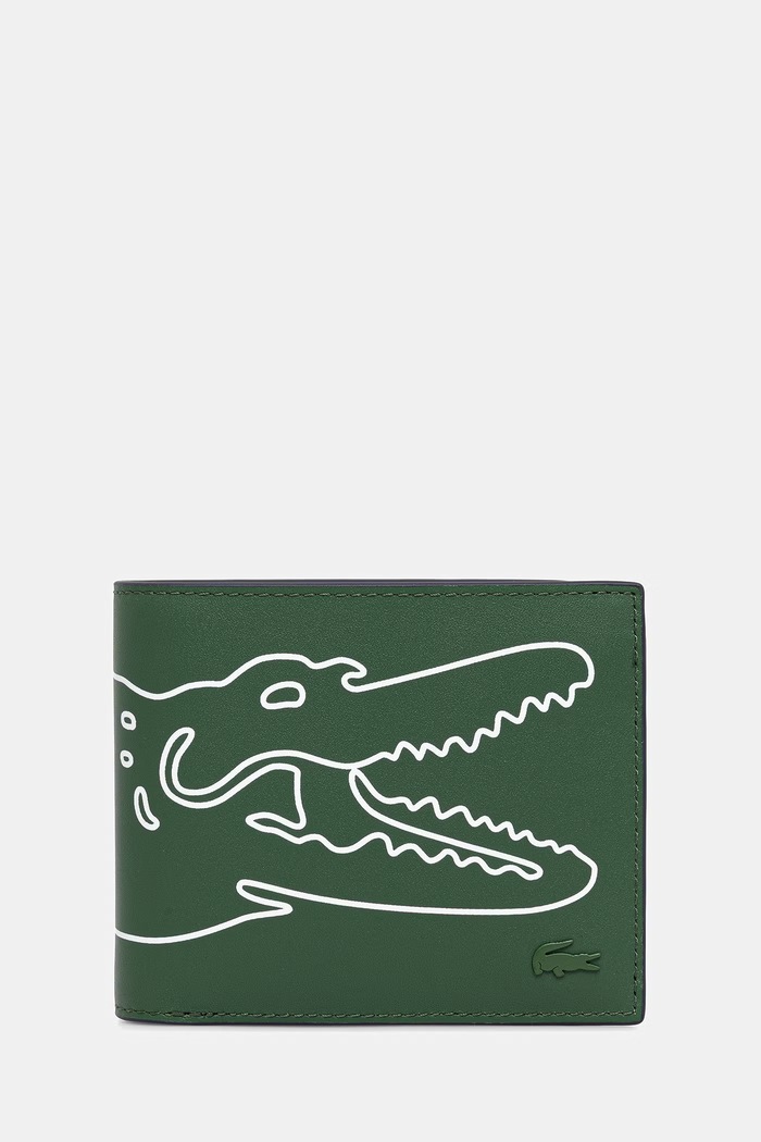 Lacoste peňaženka pánska kožená zelená NH5271FW