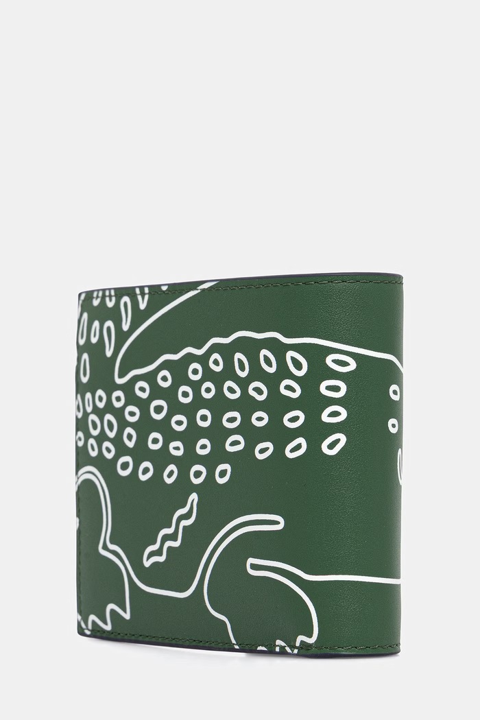 Lacoste peňaženka pánska kožená NH5271FW zelená SS26