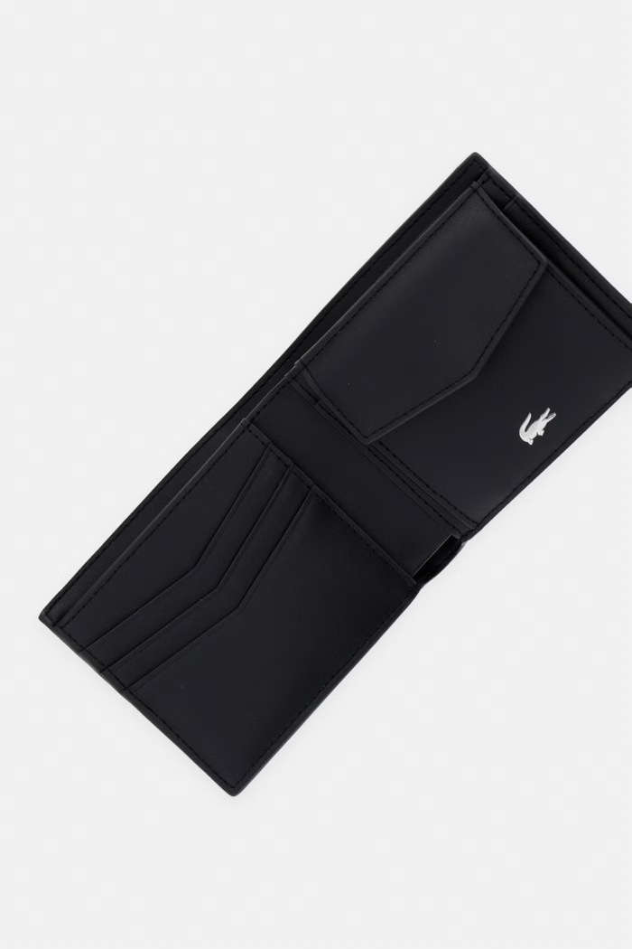 Doplnky Lacoste RFID peňaženka pánska kožená NH5053OI čierna