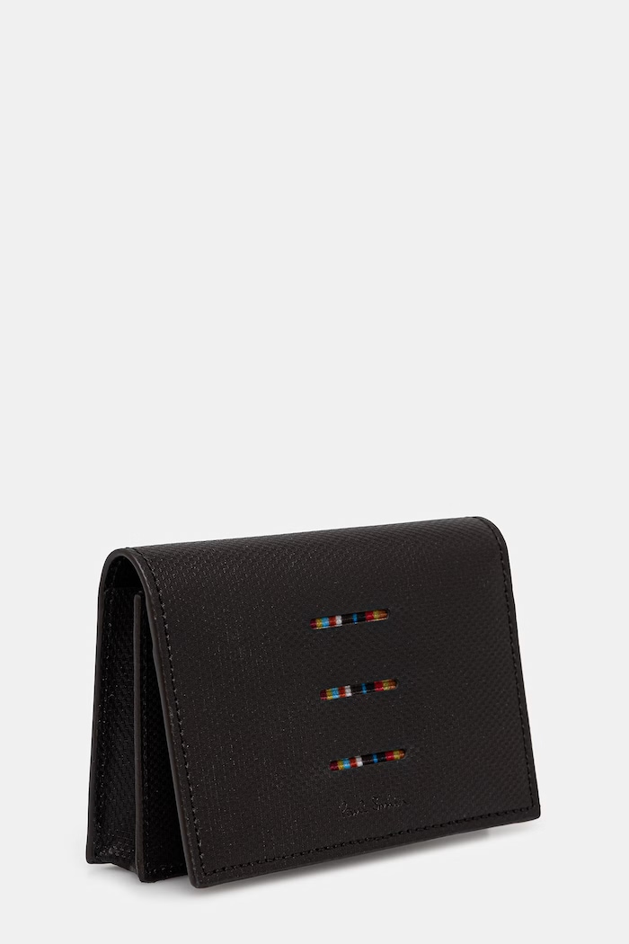 Paul Smith portofel de piele FOLD OVER CARD HOLDER M1A.6758.USITRI maro SS26