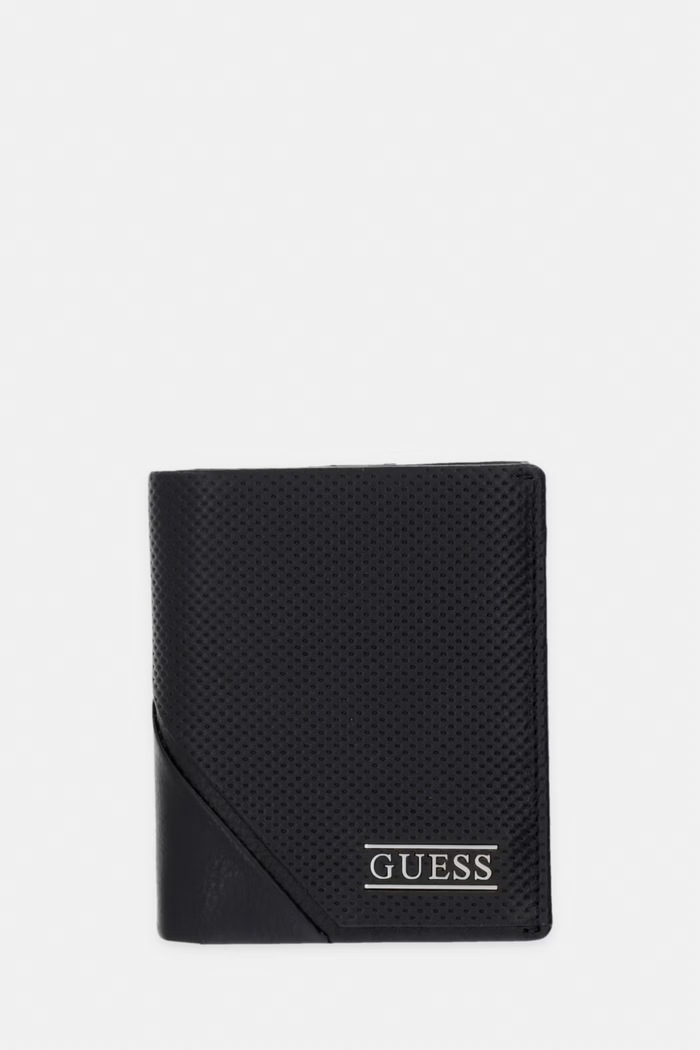 Guess портфейл мъжки от кожа BOSTON черен SMBOSP.LEA04