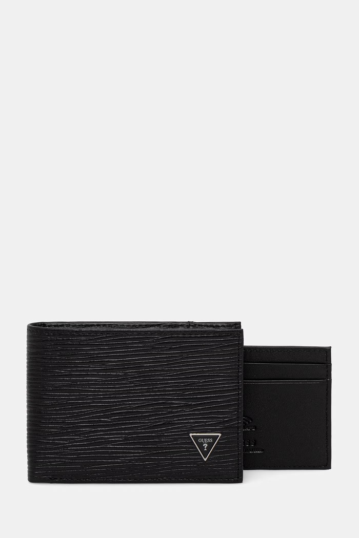 Guess peňaženka pánska kožená MILANO čierna SMMIPR.LEA92