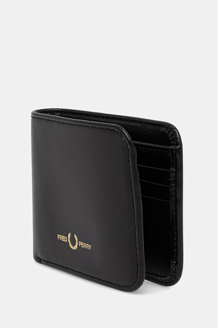 Кожен портфейл Fred Perry L2803 черен SS26