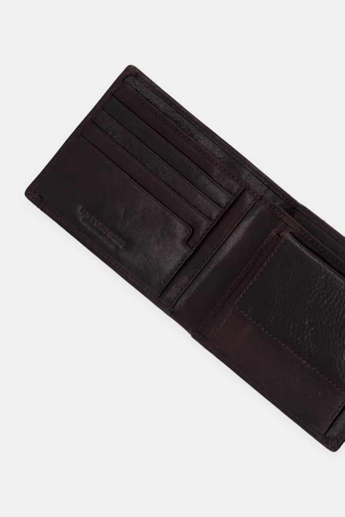 Αξεσουάρ Δερμάτινο πορτοφόλι U.S. Polo Assn. GORDON WEU5G2691MHA καφέ