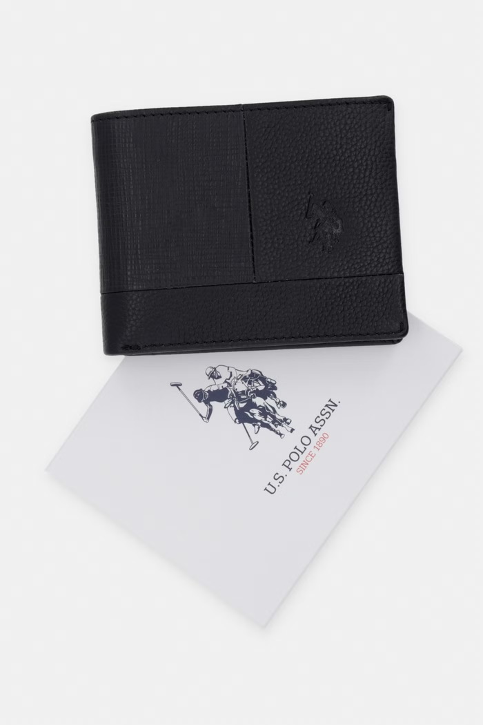 U.S. Polo Assn. bőr pénztárca MANSFIELD WEU7M2702MHA fekete