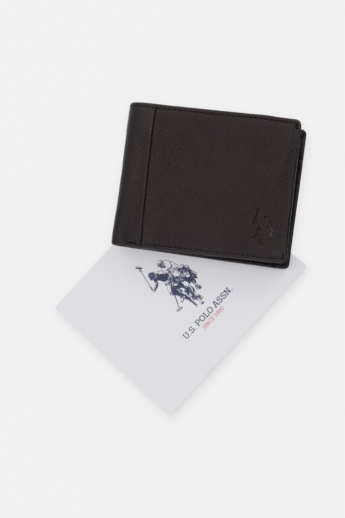 Δερμάτινο πορτοφόλι U.S. Polo Assn. CARRICK WEUCK2698MHA καφέ