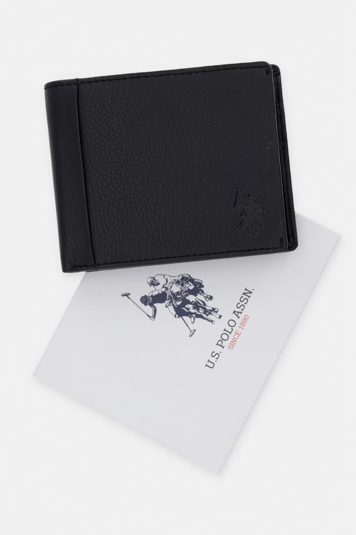 U.S. Polo Assn. bőr pénztárca CARRICK WEUCK2698MHA fekete