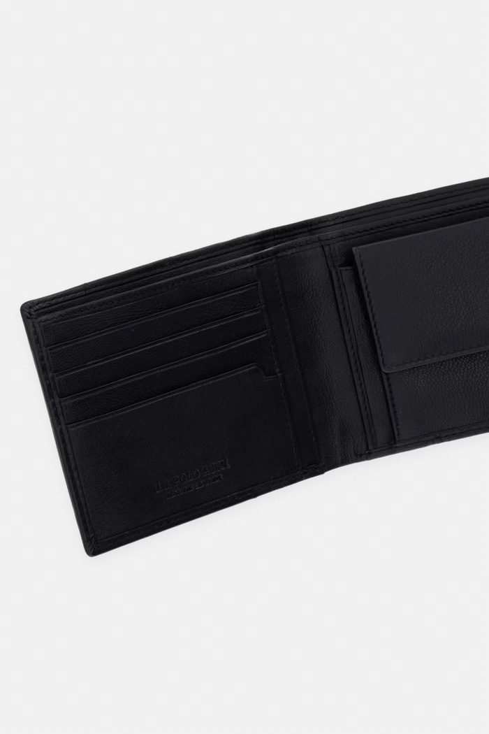 Accesorii U.S. Polo Assn. portofel de piele ROTHER WEURK2717MHA negru