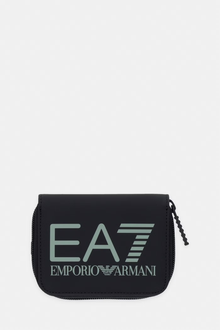 EA7 Emporio Armani portfel imitacja skóry licowej czarny 3R910.245055.MC426