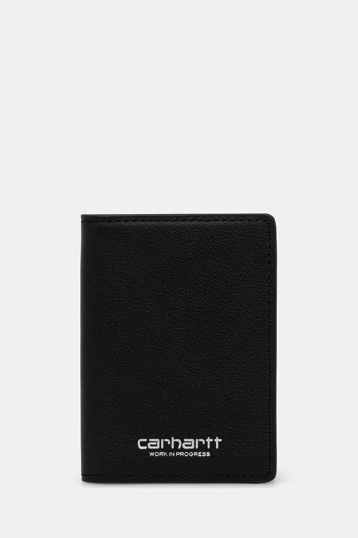 Kožené puzdro na karty Carhartt WIP Vegas Fold Cardholder puzdro na karty čierna I036297.0M4XX