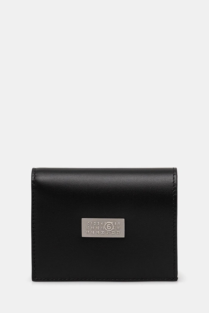 MM6 Maison Margiela portfel skórzany skóra licowa czarny SA5UI0015.P8873.T8013