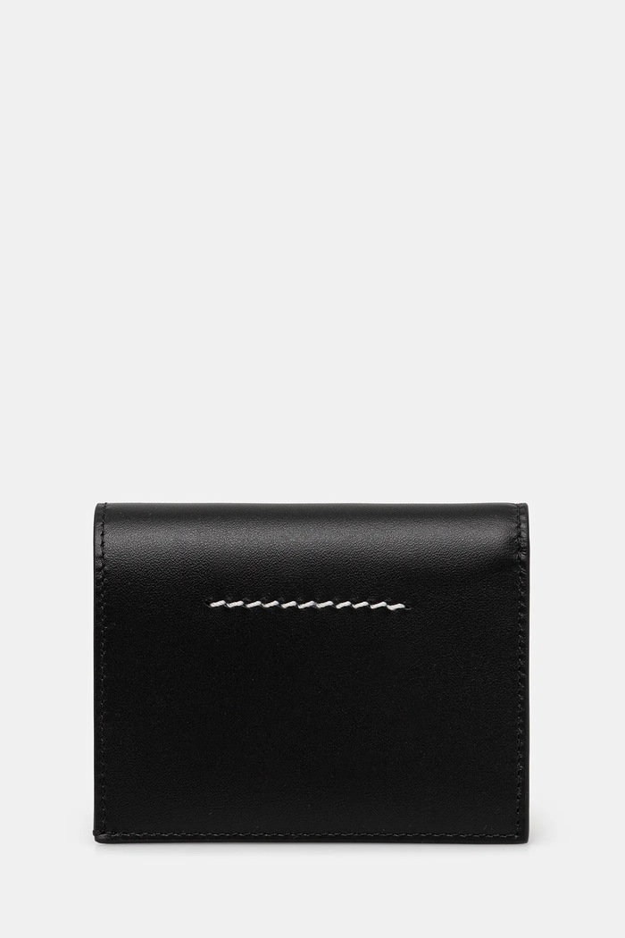MM6 Maison Margiela portfel skórzany SA5UI0015.P8873.T8013 czarny SS26