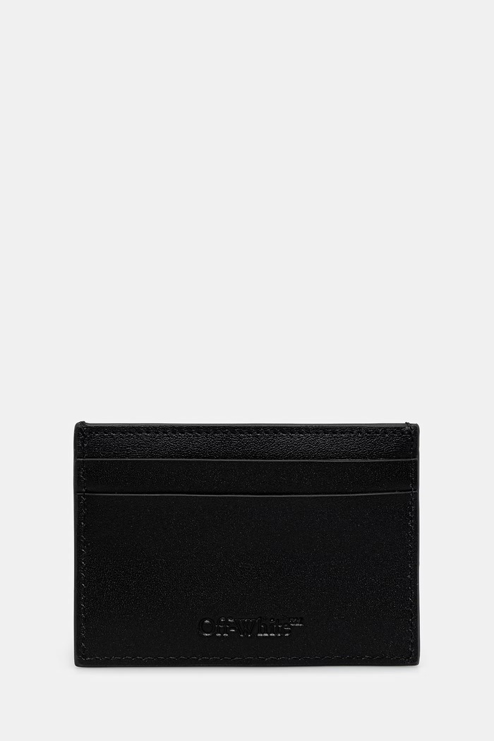 Off-White Bookish etui na karty skórzane OMND089C99LEA001 czarny SS26