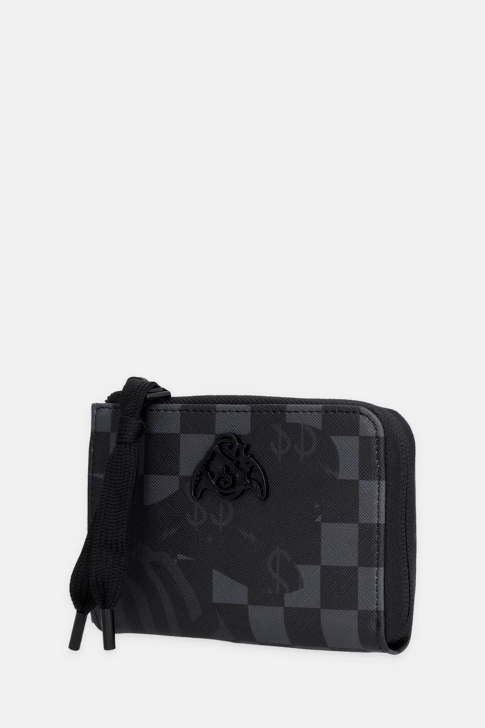 Sprayground portfel z imitacji skóry 910W9054NSZ czarny SS26