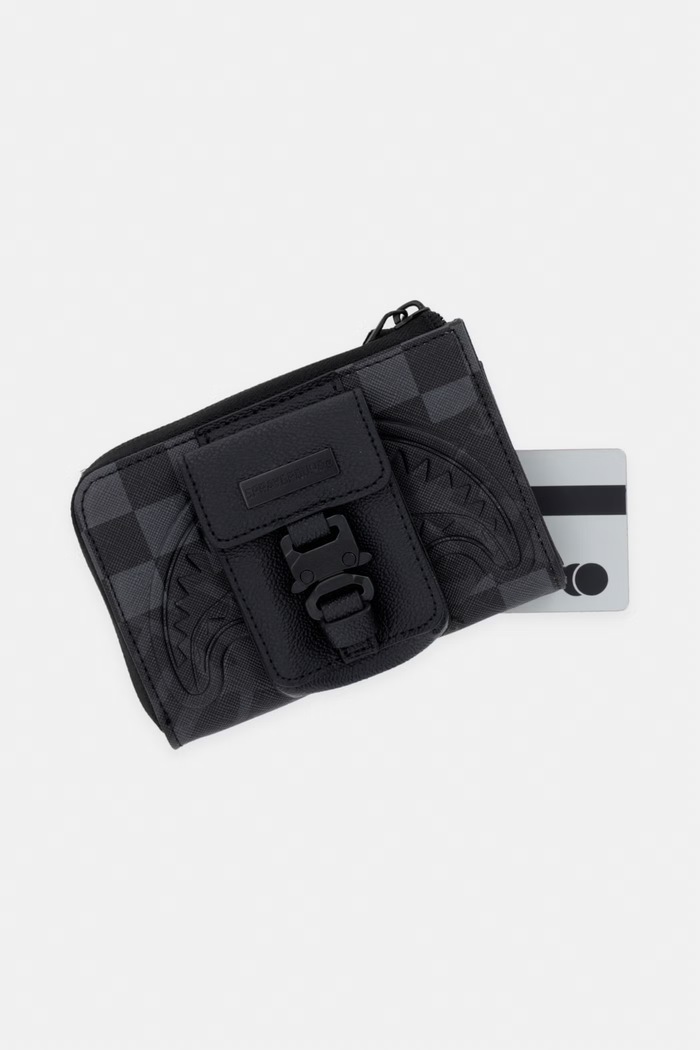 Sprayground portfel z imitacji skóry czarny 910W9054NSZ