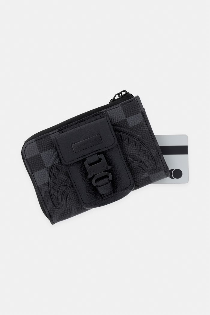 Sprayground portfel z imitacji skóry czarny 910W9054NSZ