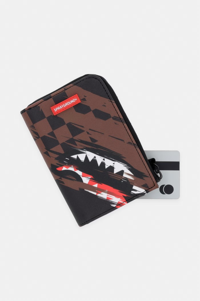 Sprayground portfel z imitacji skóry brązowy 910W8971NSZ