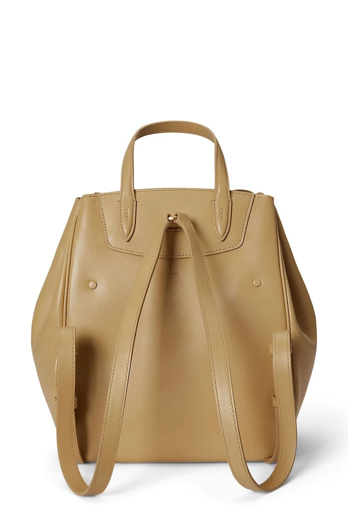Polo Ralph Lauren rucsac pentru femei din piele 428P01429 bej SS26