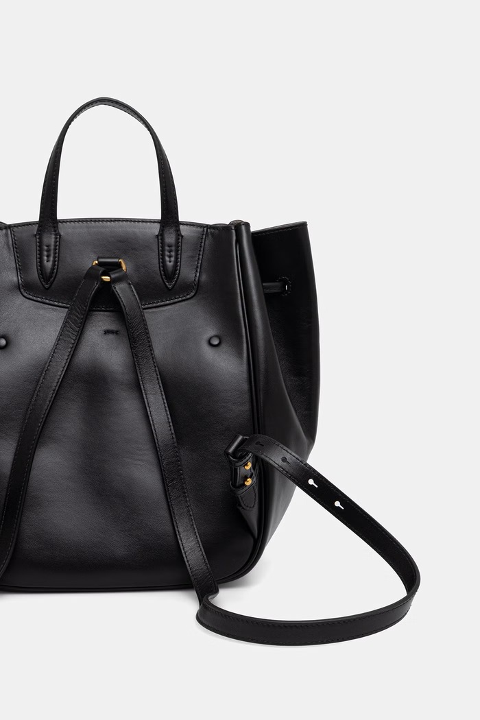 Doplňky Polo Ralph Lauren batoh dámský kožený 428P01429 černá
