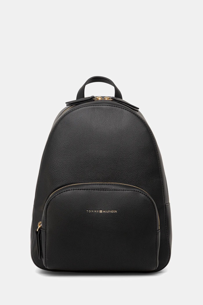 Tommy Hilfiger hátizsák szintetikus bőr fekete AW0AW18118