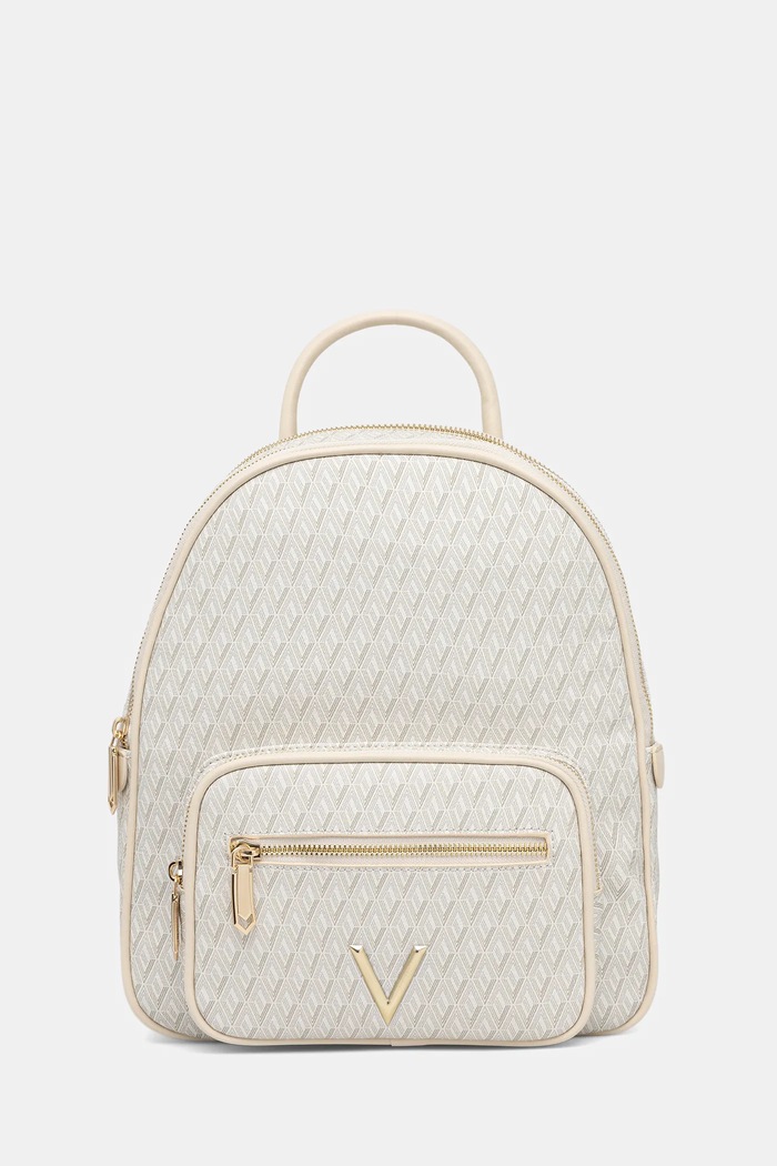 Valentino Bags hátizsák QUEEN RE szintetikus bőr bézs VBS9OX20