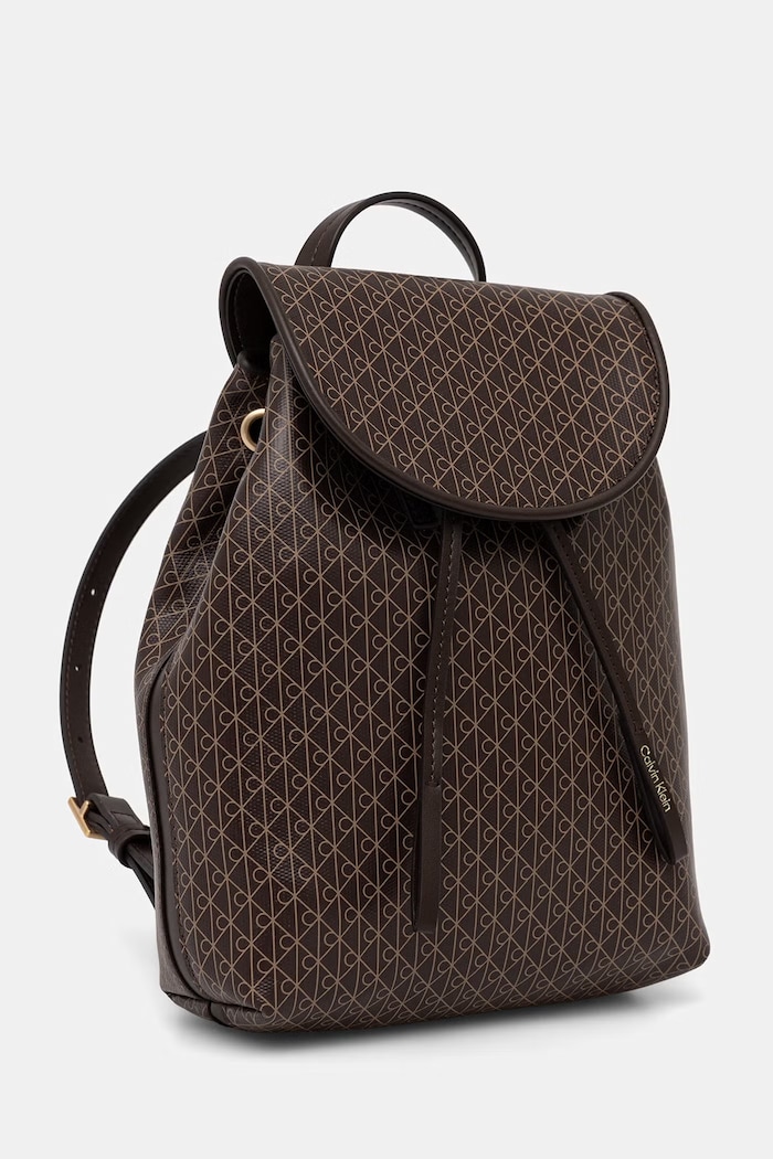 Calvin Klein rucsac pentru femei cu imitație de piele LV04F3507G maro SS26
