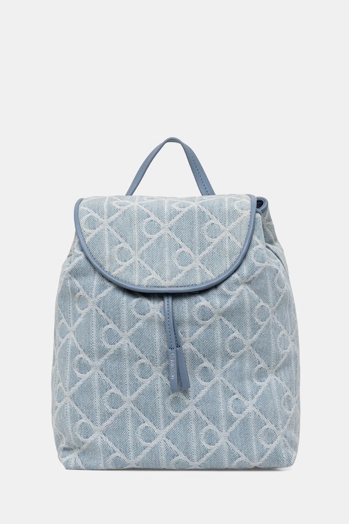 Calvin Klein mestský ruksak dámsky rifľový modrá LV04F3508G