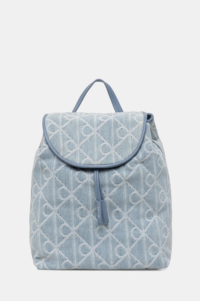 Calvin Klein mestský ruksak dámsky rifľový modrá LV04F3508G