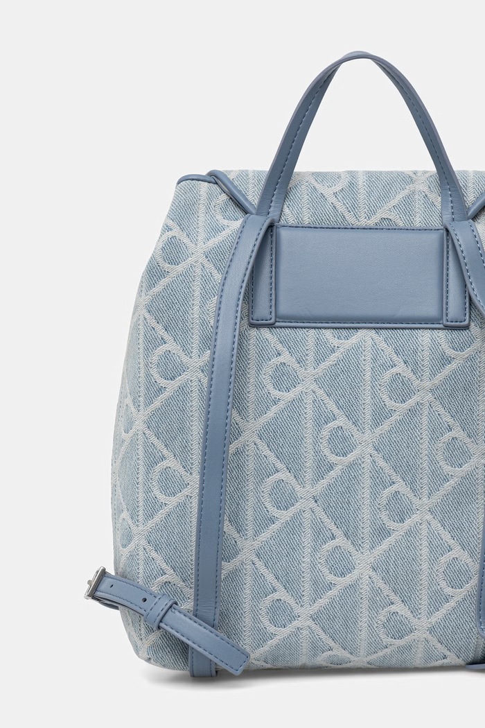 Doplnky Calvin Klein mestský ruksak dámsky rifľový LV04F3508G modrá