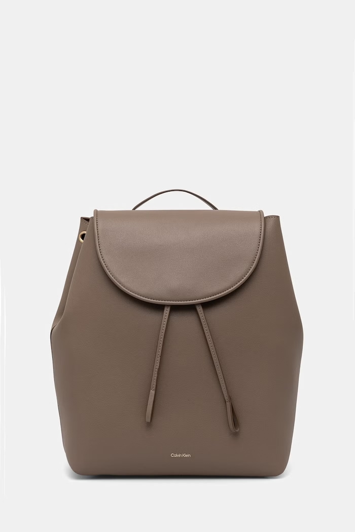 Calvin Klein rucsac de oraș pentru femei, cu imitație de piele bej LV04F3505G