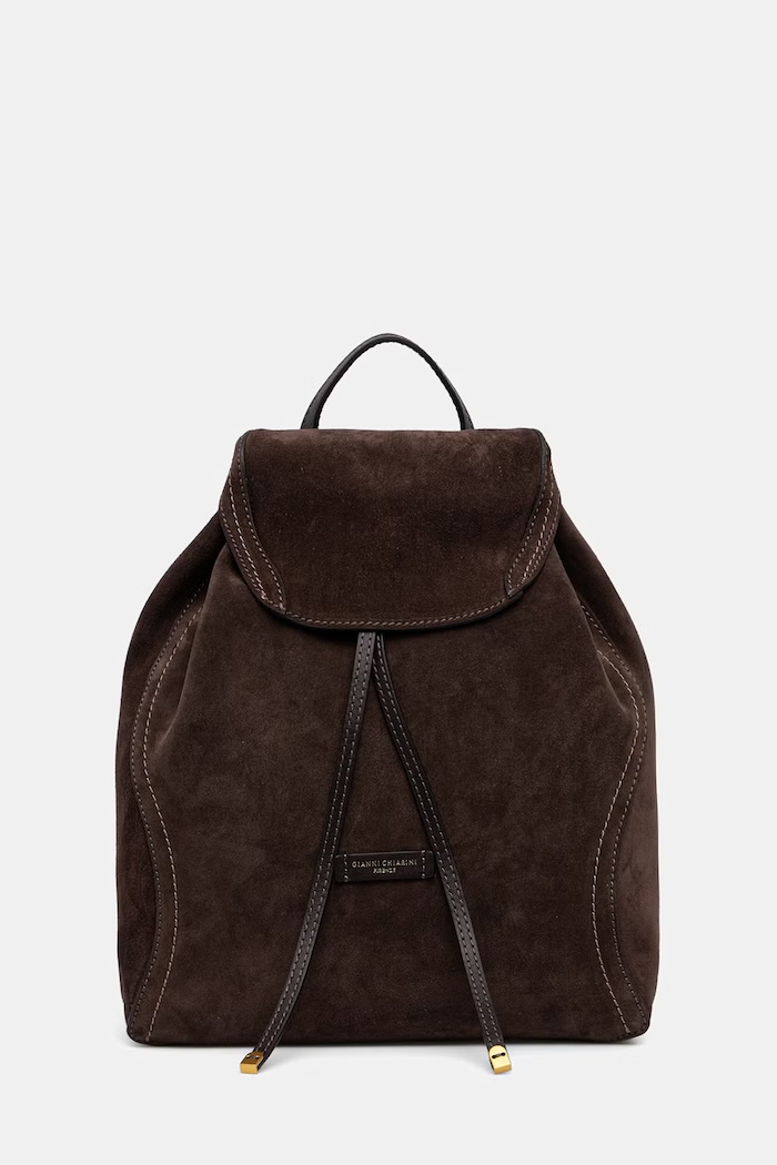 Gianni Chiarini ruksak za žene od brušene kože VIOLETTE smeđa ZN.12237.CM.PL