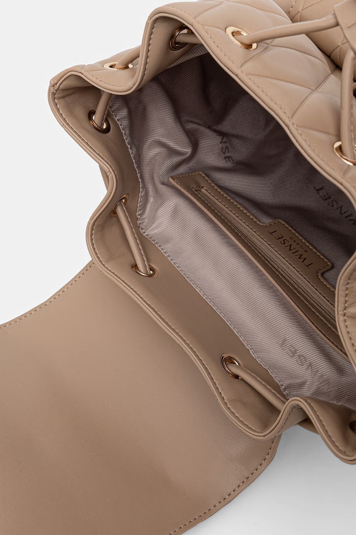Twinset rucsac de femei din piele 261TB7280 bej