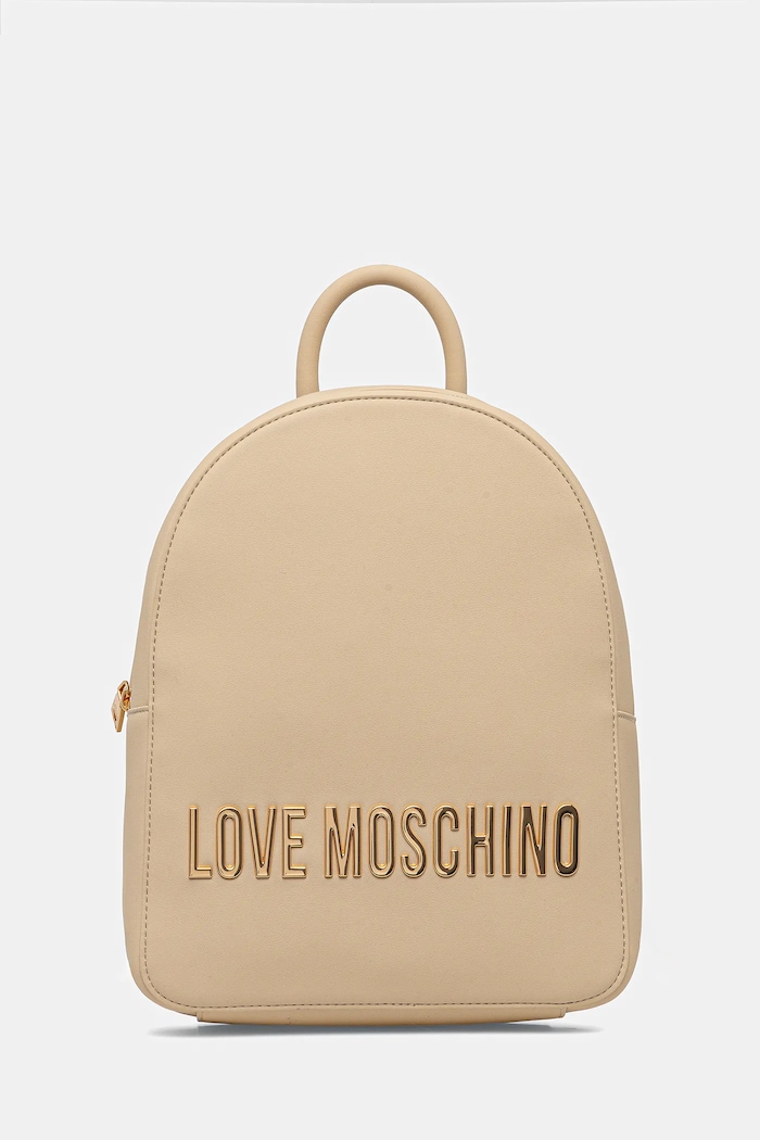 Batoh Love Moschino nevejde se A4 béžová JC4193PP1OKD0129