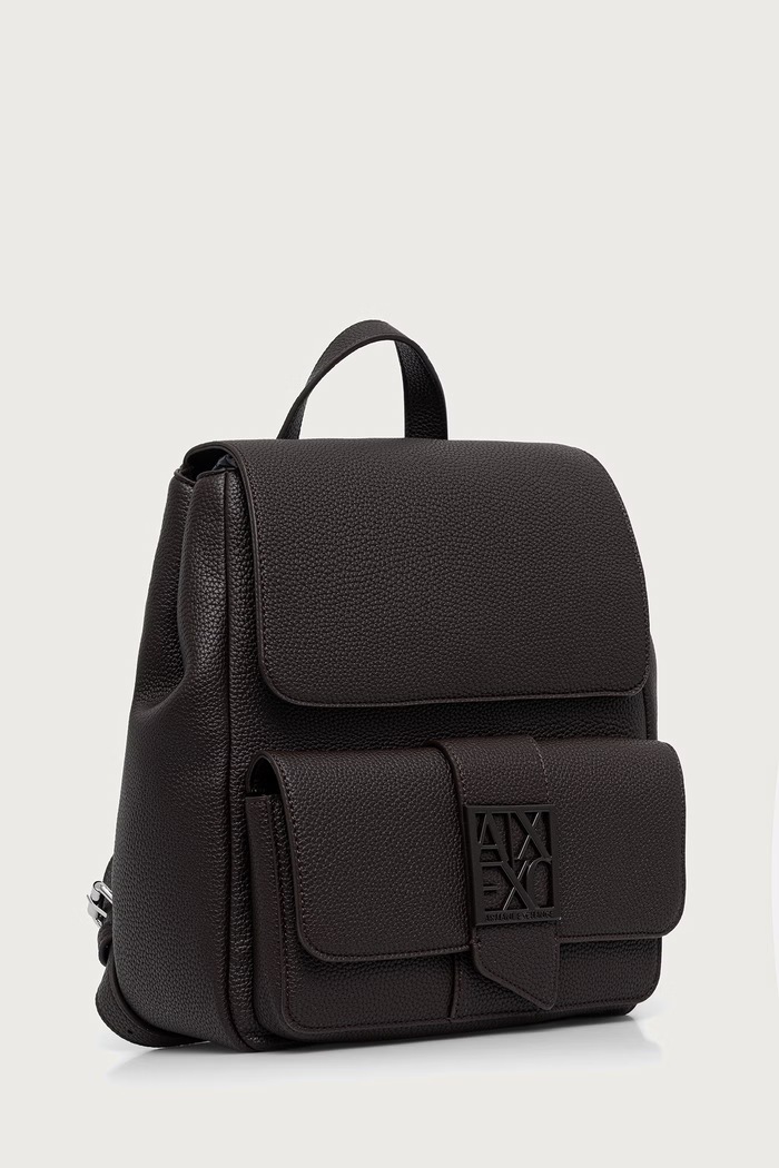 Armani Exchange městský batoh dámský z imitace kůže XW002591.AF11902 hnědá SS26
