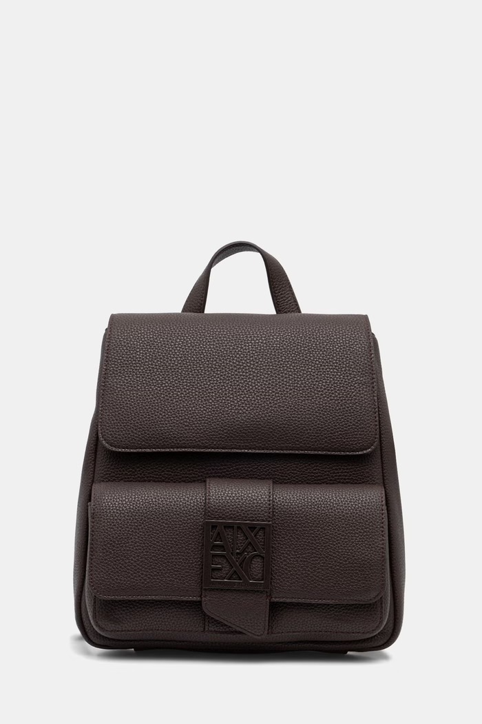Armani Exchange mestský ruksak dámsky z imitácie kože imitácia kože hnedá XW002591.AF11902