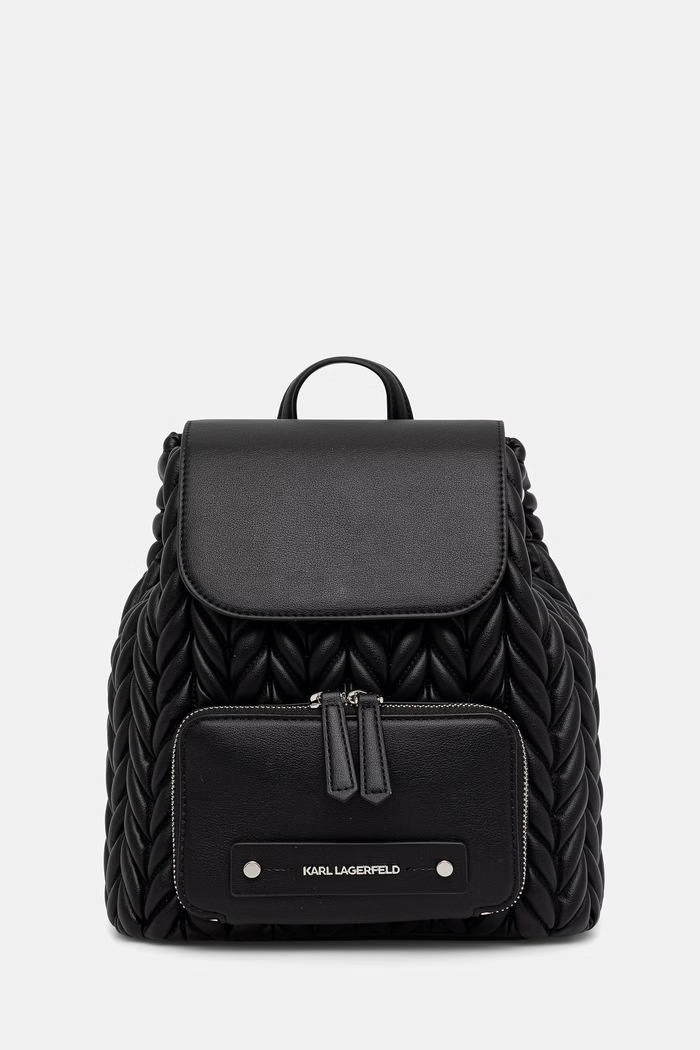 Karl Lagerfeld batoh dámský z imitace kůže K/WEAVE černá B2W30034