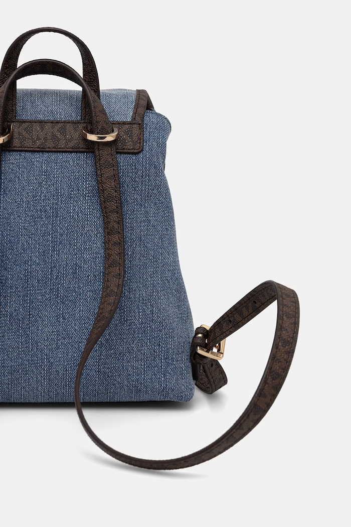 Doplnky MICHAEL Michael Kors mestský ruksak dámsky rifľový 30S6GQNB0C modrá