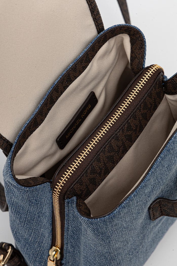 MICHAEL Michael Kors mestský ruksak dámsky rifľový 30S6GQNB0C modrá