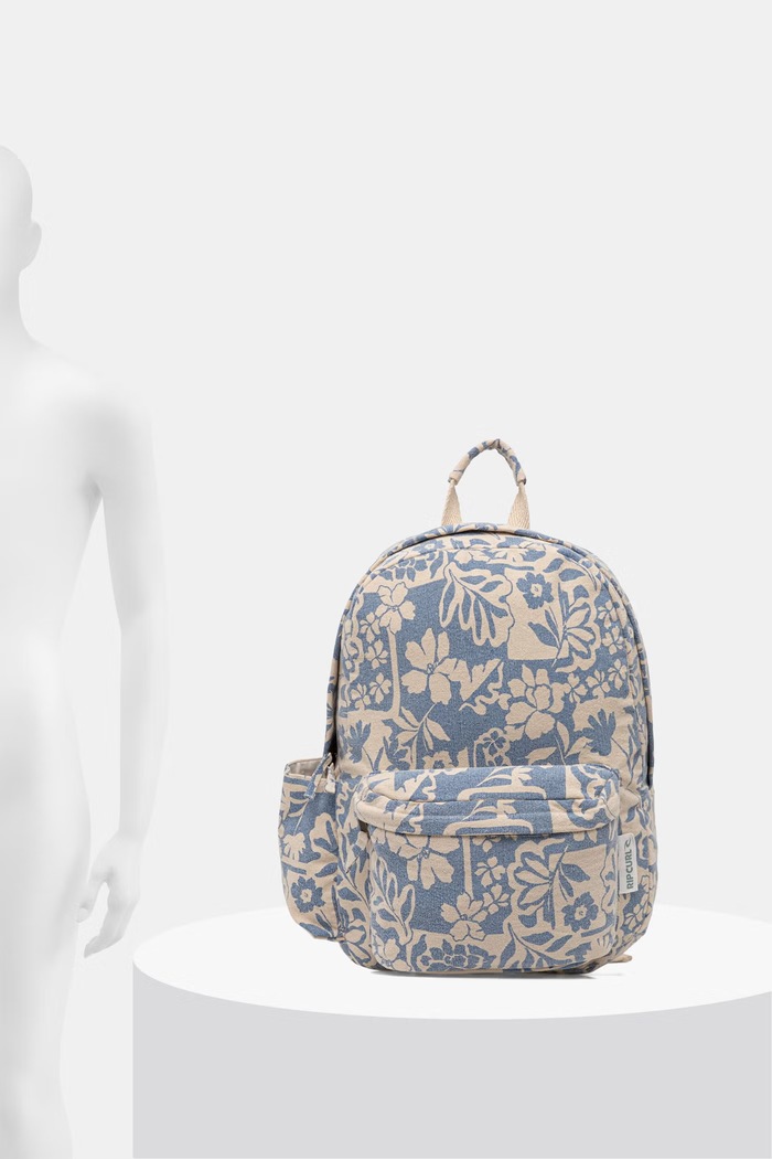Rip Curl rucsac pentru femei, din bumbac MIXED CANVAS 03OWBA albastru