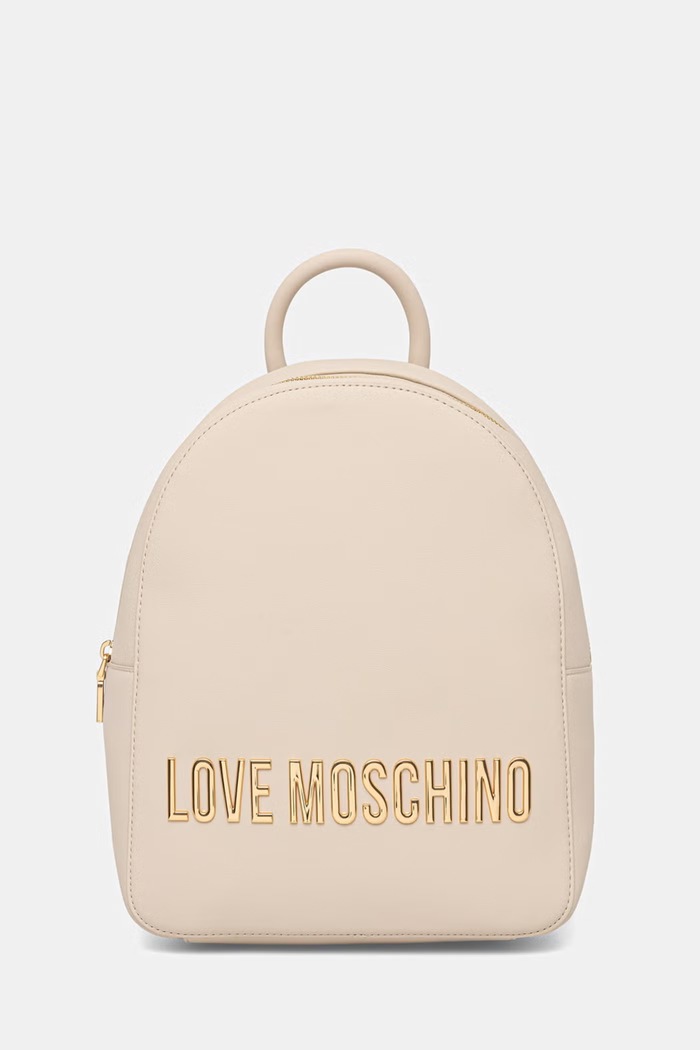 Dámsky ruksak z imitácie kože Love Moschino béžová JC4193PP0OKD0110