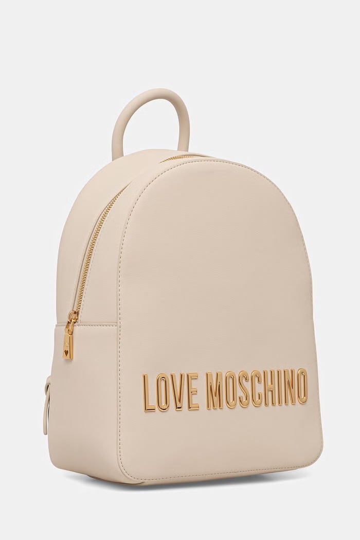 Dámsky ruksak z imitácie kože Love Moschino JC4193PP0OKD0110 béžová SS26