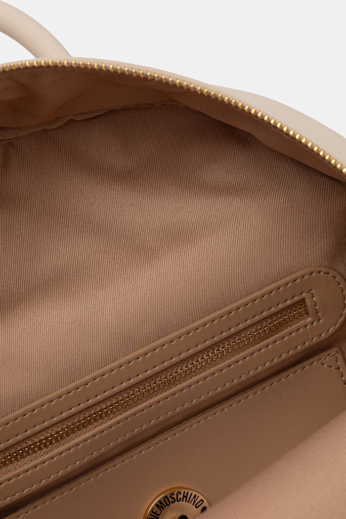 Dámsky ruksak z imitácie kože Love Moschino JC4193PP0OKD0110 béžová