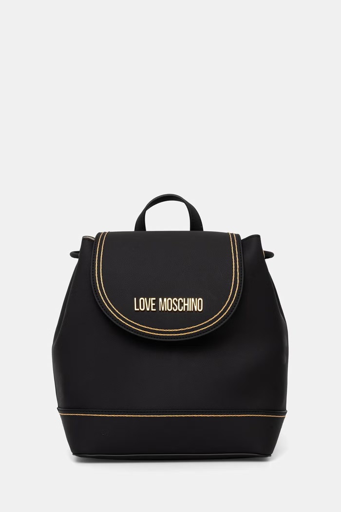 Dámsky ruksak z imitácie kože Love Moschino čierna JC4257PP0OKF0000